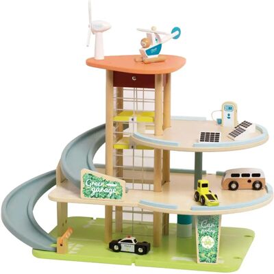Classic World Grüner Mehrfarben Holz langlebige Garage mit Zubehör - Garage Classic World Grüner Mehrfarben Holz langlebige Garage mit Zubehör - Garage