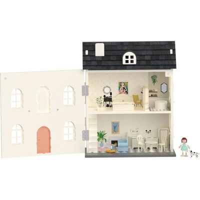 Classic World Vintage Dollhouse - Wooden, 36 Pieces Classic World Vintage Dollhouse - Wooden, 36 Pieces