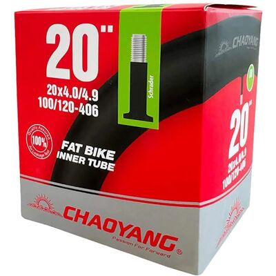 Chaoyang Binnenband 20x4.00/4.90 - Autoventiel, 48mm, Zwart Chaoyang Binnenband 20x4.00/4.90 - Autoventiel, 48mm, Zwart