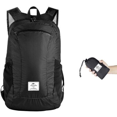 Mochila de viaje plegable Naturehike - 18L, Negro Mochila de viaje plegable Naturehike - 18L, Negro