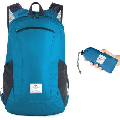 Sac à dos pliable ultraléger Naturehike - 18L Bleu - Publicité Sac à dos pliable ultraléger Naturehike - 18L Bleu - Publicité