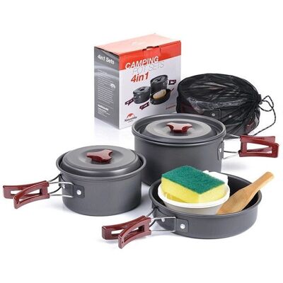Conjunto de Utensilios de Cocina de Aluminio Naturehike para 2-3 Personas Conjunto de Utensilios de Cocina de Aluminio Naturehike para 2-3 Personas
