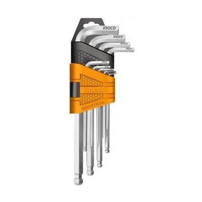 Set di 9 chiavi a brugola Ingco - Compatto, Durevole, Cromo Set di 9 chiavi a brugola Ingco - Compatto, Durevole, Cromo