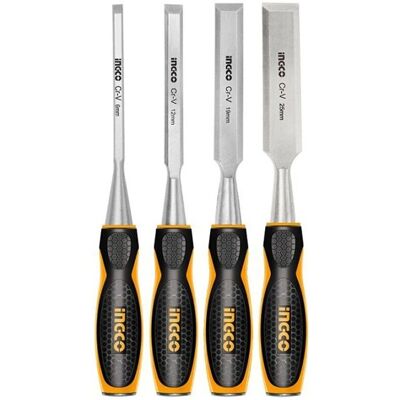 Set di scalpelli per legno INGCO - Kit professionale da 4 pezzi Set di scalpelli per legno INGCO - Kit professionale da 4 pezzi