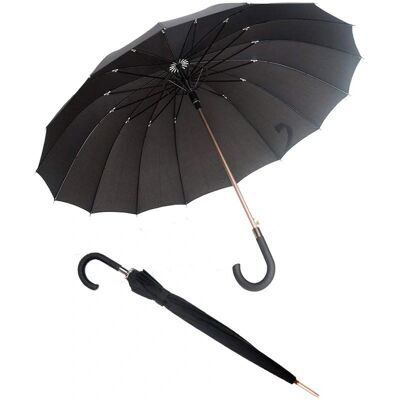 e-business affiliates - Stor automatisk promenadparaply - 113cm - Svart e-business affiliates - Stor automatisk promenadparaply - 113cm - Svart