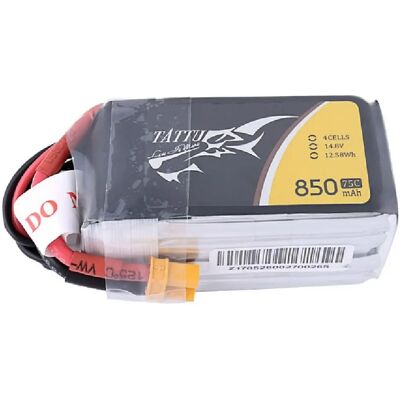 Batterie Tattu 850mAh 14.8V 75C 4S1P - Accessoire UAV - Publicité Batterie Tattu 850mAh 14.8V 75C 4S1P - Accessoire UAV - Publicité