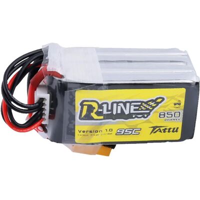 Batterie drone Tattu 850mAh 14.8V 95C 4S1P - Publicité Batterie drone Tattu 850mAh 14.8V 95C 4S1P - Publicité