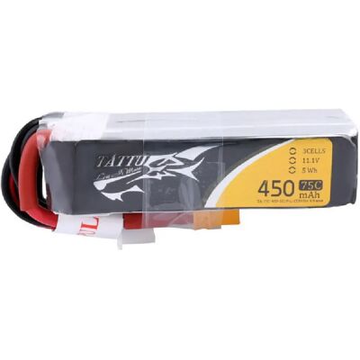 Batterie RC Tattu TAA4503S75X3L - 450mAh 11.1V 75C 3S1P Batterie RC Tattu TAA4503S75X3L - 450mAh 11.1V 75C 3S1P