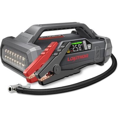 Lokithor JA301 Powerbank - Fahrzeug-Starthilfe, Kompressor, 2000A Lokithor JA301 Powerbank - Fahrzeug-Starthilfe, Kompressor, 2000A