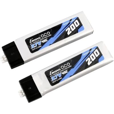 Gens Ace 200mAh 3.7V 45C 1S1P Lipo Akku - Batteriepaket Gens Ace 200mAh 3.7V 45C 1S1P Lipo Akku - Batteriepaket