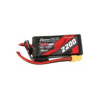 Batteria RC Gens Ace GEA222S60X6GT - 2200mAh, 7.4V, 60C, XT60 Batteria RC Gens Ace GEA222S60X6GT - 2200mAh, 7.4V, 60C, XT60