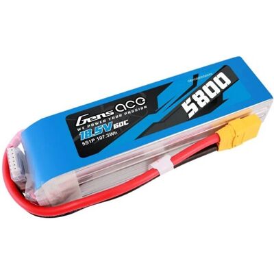 Gens Ace 5800mAh 60C 18,5V 5S1P Lipo Batteria - Pack Batteria Gens Ace 5800mAh 60C 18,5V 5S1P Lipo Batteria - Pack Batteria