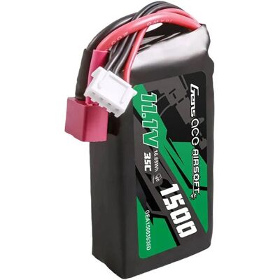 Batería Gens Ace 1500mAh 11.1V Airsoft - T Plug Batería Gens Ace 1500mAh 11.1V Airsoft - T Plug