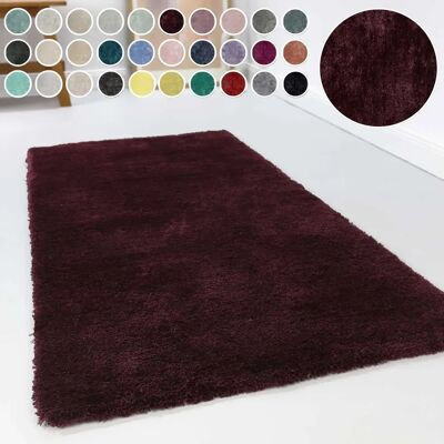 Esprit Relaxx Hochflor-Teppich - Bordeaux Rot - Rechteck, 70x140 cm - Teppich Esprit Relaxx Hochflor-Teppich - Bordeaux Rot - Rechteck, 70x140 cm - Teppich