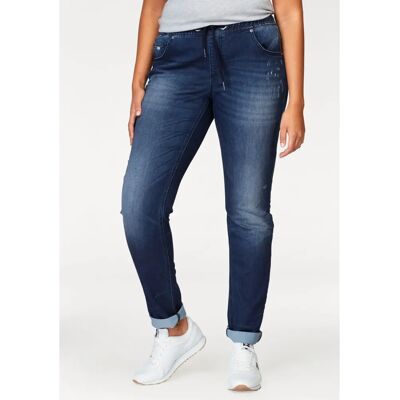 KANGAROOS Gr. 46 Blau Destroyed Damen Denim Jogginghose KANGAROOS Gr. 46 Blau Destroyed Damen Denim Jogginghose
