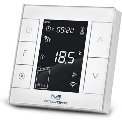 Thermostat Z-Wave+ MCO Home - Montage mural - 0-50°C - Blanc - Publicité Thermostat Z-Wave+ MCO Home - Montage mural - 0-50°C - Blanc - Publicité