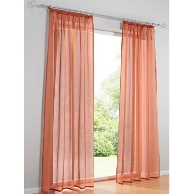 HEINE HOME Orange Gardine - Halbtransparent, Struktur, 245x140cm HEINE HOME Orange Gardine - Halbtransparent, Struktur, 245x140cm
