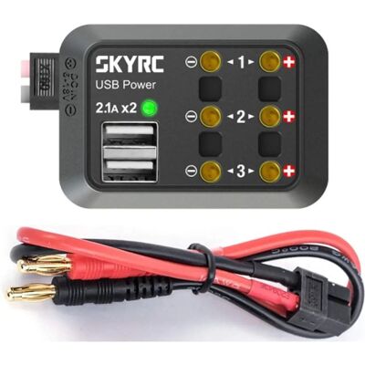 Distribuidor de energía SkyRC SK600114-01 con enchufes de banana Distribuidor de energía SkyRC SK600114-01 con enchufes de banana
