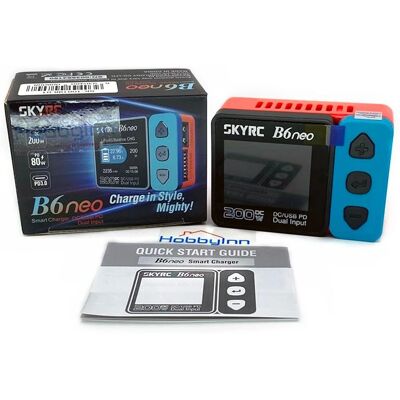 Cargador SkyRC B6neo - Compacto, 200W, Seguridad, ColorX UI Cargador SkyRC B6neo - Compacto, 200W, Seguridad, ColorX UI