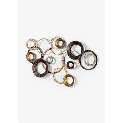 bonprix Wanddeko mit Kreisen Braun - Wandkunst bonprix Wanddeko mit Kreisen Braun - Wandkunst
