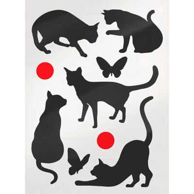 HEINE HOME Zwart Vinyl Muurdecoratie - Wanddecor HEINE HOME Zwart Vinyl Muurdecoratie - Wanddecor