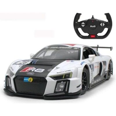 Kauko-ohjattava Rastar R8 LMS - Mittakaava 1:14 - Valkoinen/Musta Kauko-ohjattava Rastar R8 LMS - Mittakaava 1:14 - Valkoinen/Musta