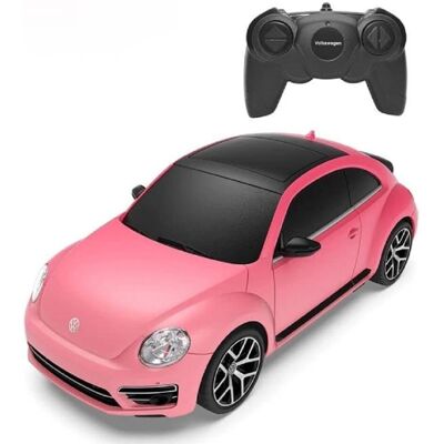 Voiture télécommandée Rose UV sensible 1:24 VW Coccinelle - Jouet Voiture télécommandée Rose UV sensible 1:24 VW Coccinelle - Jouet