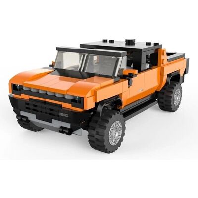 Rastar Hummer EV Modell - 454 Teile, Orange/Gelb, 1:30 Maßstab Rastar Hummer EV Modell - 454 Teile, Orange/Gelb, 1:30 Maßstab