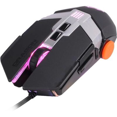 Souris de jeu Dragonwar G22 7000DPI - RGB, 7 boutons, Ergonomique - Noir - Publicité Souris de jeu Dragonwar G22 7000DPI - RGB, 7 boutons, Ergonomique - Noir - Publicité