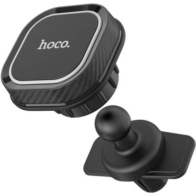 Hoco CA52 Autohalterung Lüftung - Magnetischer Smartphone Halter - Schwarz / Grau Hoco CA52 Autohalterung Lüftung - Magnetischer Smartphone Halter - Schwarz / Grau