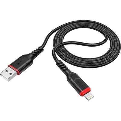 Hoco USB-A zu Lightning Kabel - 1m Schwarz - USB Kabel Hoco USB-A zu Lightning Kabel - 1m Schwarz - USB Kabel