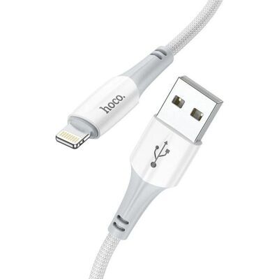 HOCO USB Lightning Kabel - Bílá - Podporuje nabíjení a přenos dat HOCO USB Lightning Kabel - Bílá - Podporuje nabíjení a přenos dat