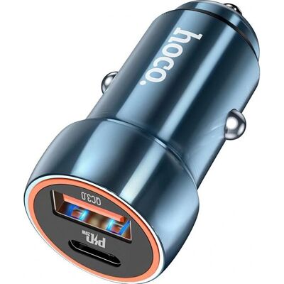 Hoco Z46A 20W Auto Ladegerät - USB Typ-C & USB-A Hoco Z46A 20W Auto Ladegerät - USB Typ-C & USB-A