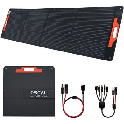 Blackview Oscal PM200 - Panneau Solaire Portable 200W avec Support Réglable - Publicité Blackview Oscal PM200 - Panneau Solaire Portable 200W avec Support Réglable - Publicité