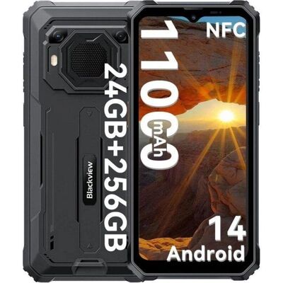 Blackview BV6200 Plus Smartphone 24 GB RAM 256 GB ROM Android 14 Téléphone robuste noir Blackview BV6200 Plus Smartphone 24 GB RAM 256 GB ROM Android 14 Téléphone robuste noir