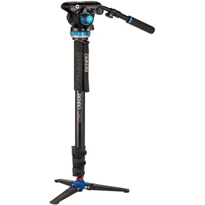 Benro A48F Monopod with S6PRO Video Head - Monopod for Video, 6kg Cap. Benro A48F Monopod with S6PRO Video Head - Monopod for Video, 6kg Cap.