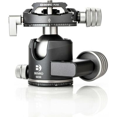 Benro GX30 Tripod Head - Supports 30kg, Dual Panoramic, Aluminum Benro GX30 Tripod Head - Supports 30kg, Dual Panoramic, Aluminum