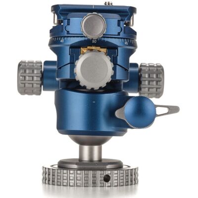 Benro GD36PT Tripod Head - Blue, Silver, 1/4, 3/8" Ball Benro GD36PT Tripod Head - Blue, Silver, 1/4, 3/8" Ball