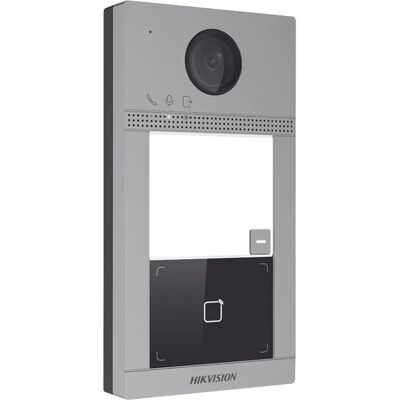 Station vidéo extérieure Hikvision grise avec caméra 2MP et lecteur Mifare - Publicité Station vidéo extérieure Hikvision grise avec caméra 2MP et lecteur Mifare - Publicité
