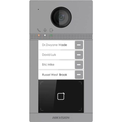 Vídeo Porteiro Hikvision DS-KV8413-WME1 - 2MP WiFi PoE 4 Botões Vídeo Porteiro Hikvision DS-KV8413-WME1 - 2MP WiFi PoE 4 Botões