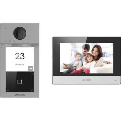 Hikvision Ds-Kis604-S 7" LCD Intercom Kit IP IP65 Hikvision Ds-Kis604-S 7" LCD Intercom Kit IP IP65