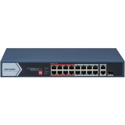 Hikvision DS-3E0318P-E/M Gigabit Ethernet PoE Switch - Schwarz Hikvision DS-3E0318P-E/M Gigabit Ethernet PoE Switch - Schwarz