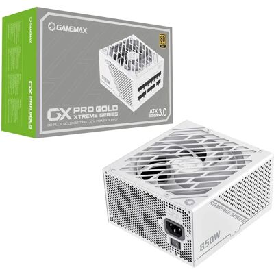 GameMax GX-850 Pro 80 Plus Gold Power Supply - White GameMax GX-850 Pro 80 Plus Gold Power Supply - White