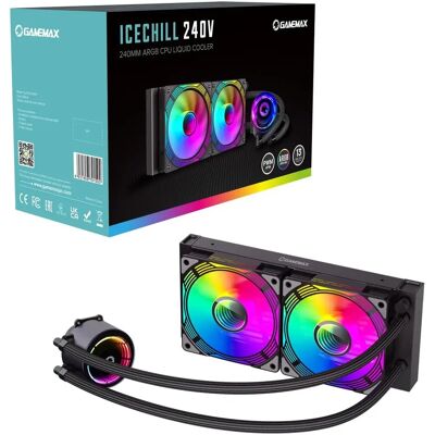 GameMax - Ice Chill 240V - Black - 240mm - CPU cooler GameMax - Ice Chill 240V - Black - 240mm - CPU cooler