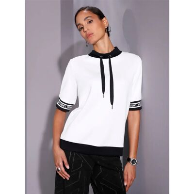 CREATION L Kurzärmeliges T-Shirt - Uni, Gemustert - Damen CREATION L Kurzärmeliges T-Shirt - Uni, Gemustert - Damen