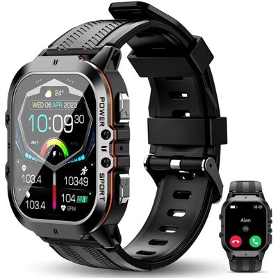 Montre intelligente Oukitel BT20 - Noir, Orange - Sport et Étanche - Publicité Montre intelligente Oukitel BT20 - Noir, Orange - Sport et Étanche - Publicité