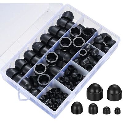 Mærke M4/M5/M6/M8/M10/M12 Bultskaller - Sort plast Mærke M4/M5/M6/M8/M10/M12 Bultskaller - Sort plast