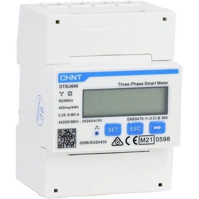 Chint DTSU666 3-Phasen Digital Energiezähler - MID-zertifiziert Chint DTSU666 3-Phasen Digital Energiezähler - MID-zertifiziert