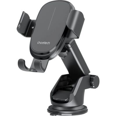 Support voiture Choetech T203-F avec chargeur sans fil 15W - Noir - Publicité Support voiture Choetech T203-F avec chargeur sans fil 15W - Noir - Publicité