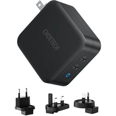 Choetech 100W Dual USB-C GaN Ładowarka - Smartphone i Laptop Choetech 100W Dual USB-C GaN Ładowarka - Smartphone i Laptop